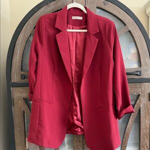 Zenana Outfitters Bold Red Blazer